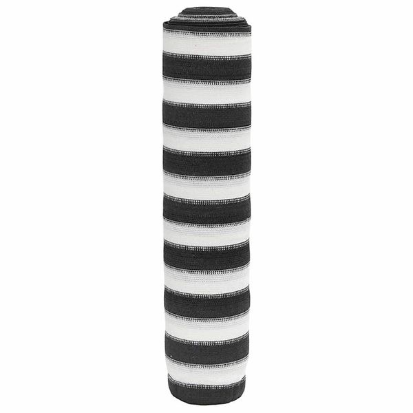vidaXL Tieniaca sieť antracitovo-biela 2x25 m HDPE 150 g/m²