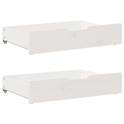 vidaXL Zásuvky pod posteľ 2 ks biele 80x55x17 cm masívna borovica