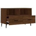 vidaXL TV skrinka hnedý dub 80x36x50 cm spracované drevo