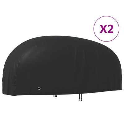 vidaXL Kryty na motocykel 2 ks 245x105x125 cm 210D oxfordská látka