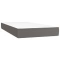 vidaXL Boxspring posteľ s matracom sivá 90x190 cm umelá koža