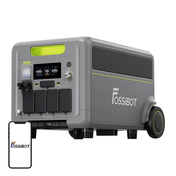 Nabíjacia stanica FOSSIBOT F7200 s výkonom 7200 W (zelená)