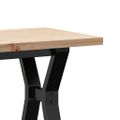 vidaXL Konferenčný stolík v tvare Y 110x40x45,5 cm borovica a oceľ