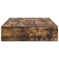 vidaXL Rám postele s úložným prostorem Dymová dub 120 x 200 cm