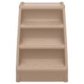 vidaXL Skladacie schody pre psa hnedé 62x40x49,5 cm