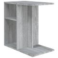 vidaXL Príručný stolík sivý dub sonoma 50x30x50 cm spracované drevo