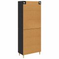vidaXL Highboard Čierny dub 69,5 x 34 x 180 cm