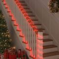 vidaXL Lano so svetlom s 480 LED-i Červená 20 m PVC