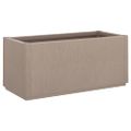 vidaXL Záhradný kvetináč svetlosivý 80x36x35 cm PP
