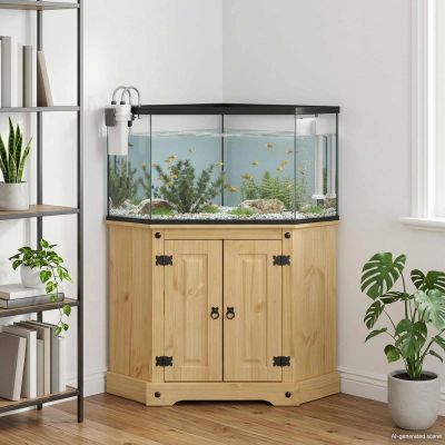 vidaXL Stojan na akvárium CORONA Hnedá 70 x 70 x 73 cm 300 kg