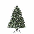 vidaXL Umelý vianočný stromček Zelená 120 cm PVC, plast a oceľ
