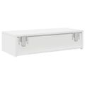 vidaXL Nástenná polica so zásuvkami Biela 60x26,5x15 cm Upravené drevo
