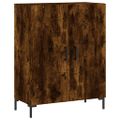 vidaXL Vysoká skrinka dymový dub 69,5x34x180 cm spracované drevo