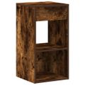 vidaXL Nočné skrinky so zásuvkou 2 ks tmavý dub 35x34x66,5 cm