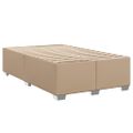 vidaXL Boxspring posteľ s matracom kapučínová 120x200 cm umelá koža