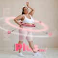 Sada ružovej masážnej Hula Hoop so závažím HMS HHW11 a zoštíhľujúceho bedrového pásu HMS BR163 PLUS SIZE