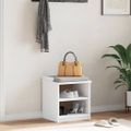 vidaXL Lavica do predsiene SANDNES biela 45x40x50 cm borovicový masív