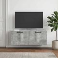 vidaXL Nástenná TV skrinka Nástenný Betónovo sivá 78,5 x 31 x 30 cm