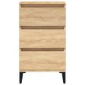 vidaXL Nočný stolík dub sonoma 40x35x70 cm spracované drevo