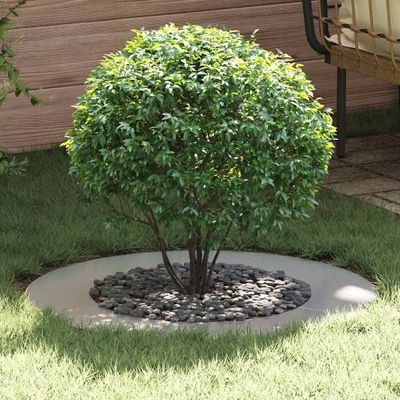 vidaXL vhodný pre ploché stromové krúžky 5 pcs Strieborná Ø50 / 80 cm