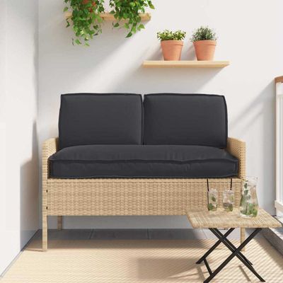 vidaXL Sada vankúšov Oxfordská látka Čierna 120 x 60 x 52 cm