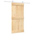 vidaXL Posuvné dvere Prírodná a biela 95 x 210 cm