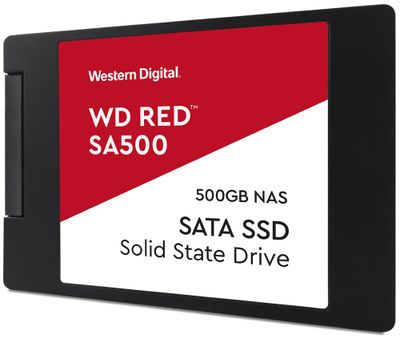 WD Red SA500 POWERED BY SANDISK/500GB/SSD/2.5"/SATA/5R SSD disk, interní, 500GB, 2,5", SATA III, 3D NAND