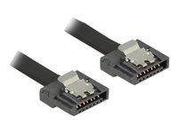 SATA 6 Gb/s kábel 10 cm čierny FLEXI