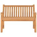 vidaXL Záhradná lavička s vankúšom 120 cm teakový masív