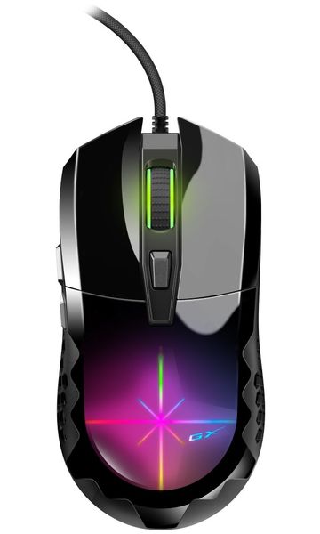 GENIUS GX GAMING Scorpion M715/ drátová/ 3D RGB podsvícení/ 800-7200 dpi/ USB/ 6tlačítky/ čierna Myš, herná, drátová, optická, 3D RGB podsvícení, 800-7200DPI, 6 tlacítky, USB, čierna