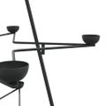 vidaXL Kovový vianočný dekoratívny stromček čierny 140 cm