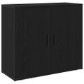 vidaXL Servírovacia skriňa Čierny dub 80 x 33 x 70 cm Kompozitné drevo
