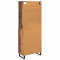 vidaXL Highboard 2 ks Staré drevo 69,5 x 34 x 180 cm