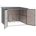 vidaXL Búda na bicykle 3 ks Antracit 216 x 207 x 158 cm Kov