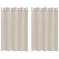 vidaXL Voile záclona 2 ks Piesková 140 x 140 cm Polyester