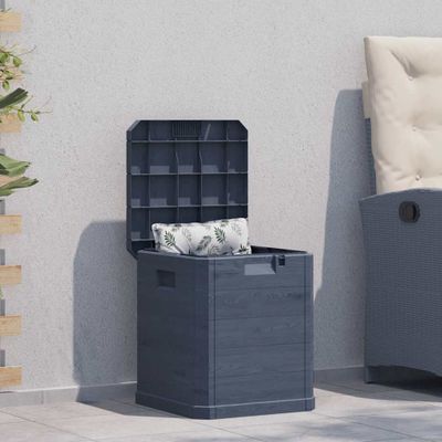 vidaXL Záhradný úložný box antracitový 90 l