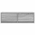 vidaXL TV stolíky 2 ks sivý dub sonoma 80x31x25,5 cm spracované drevo