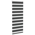 vidaXL Zebra roleta čierna 65x150 cm šírka látky 60,9 cm polyester