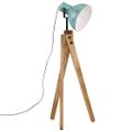 vidaXL Podlahová lampa 25 W šmuhovaná modrá 45x45x120 cm E27