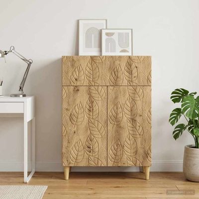 vidaXL Servírovacia skriňa Dub artisan 66 x 34,5 x 90 cm