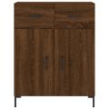 vidaXL Vysoká skrinka hnedý dub 69,5x34x180 cm spracované drevo