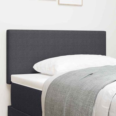 vidaXL LED hlavová doska Tmavo šedá 90 cm Kordúrová tkanina