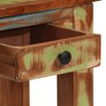 vidaXL Konzolový stolík 110x30x76 cm masívne recyklované drevo