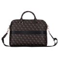 Guess Computer Bag New 4G Zipper Pocket & Triangle Logo for 15" Laptop Black