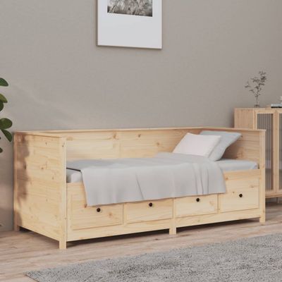 VidaXL Denná posteľ bez matraca 75x190 cm masívna borovica