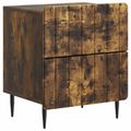 vidaXL Nočný stolík 2 ks Dymový dub 43 x 34,5 x 49,5 cm