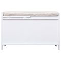 vidaXL Lavička do chodby biela 70x33,5x45 cm paulownia drevo