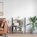 vidaXL Regál na knihy 5 úrovní 75 x 30 x 91 cm Kompozitné drevo