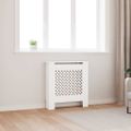 vidaXL Kryt na radiátor biely 78 cm MDF