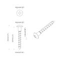 vidaXL Skrutka 2 ks Strieborná 9,8 x 35 mm Železo
